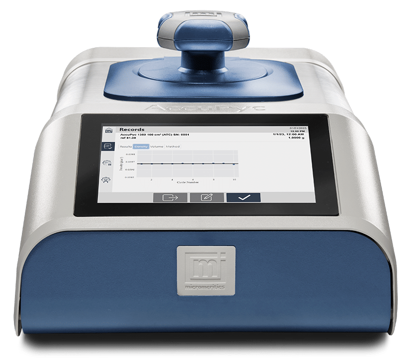 AccuPyc® Gas Pycnometer: True Density Determination