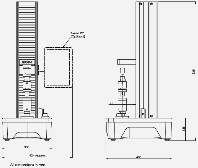 X100-ZDT: Dedicated Z-Direction Tester